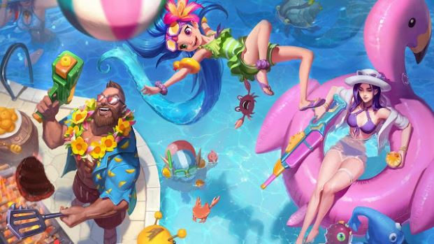Knowing the new league of legend pool party skin for your gaming computers. Pool Party Skins 2018 For Your Gaming Computers