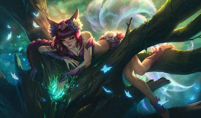 Screenshot of Elderwood Ahri skins for gaming pc.