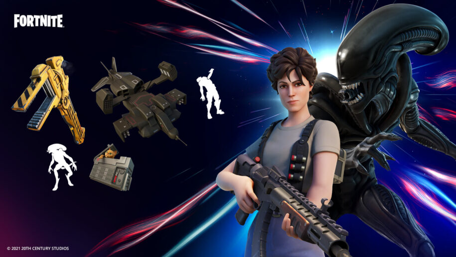 Fortnite Adds Ripley and The Alien Xenomorph
