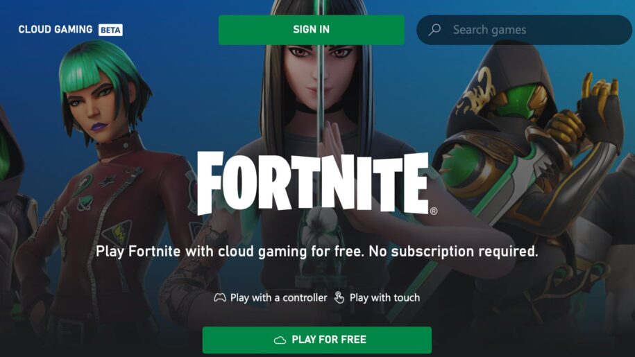 Xbox Cloud Gaming Brings Fortnite for Free